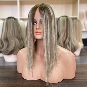 Extensiones de Cabello Humano Virgen Europeo de la Más Alta Calidad, con Encaje Monofilamento Completo en Forma de V, Duraderas, para Mujeres - Product Image 5