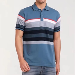 Chemise polo pour homme de qualité supérieure, style élégant, col classique, 100% coton, manches courtes, respirante, été - Product Image 1