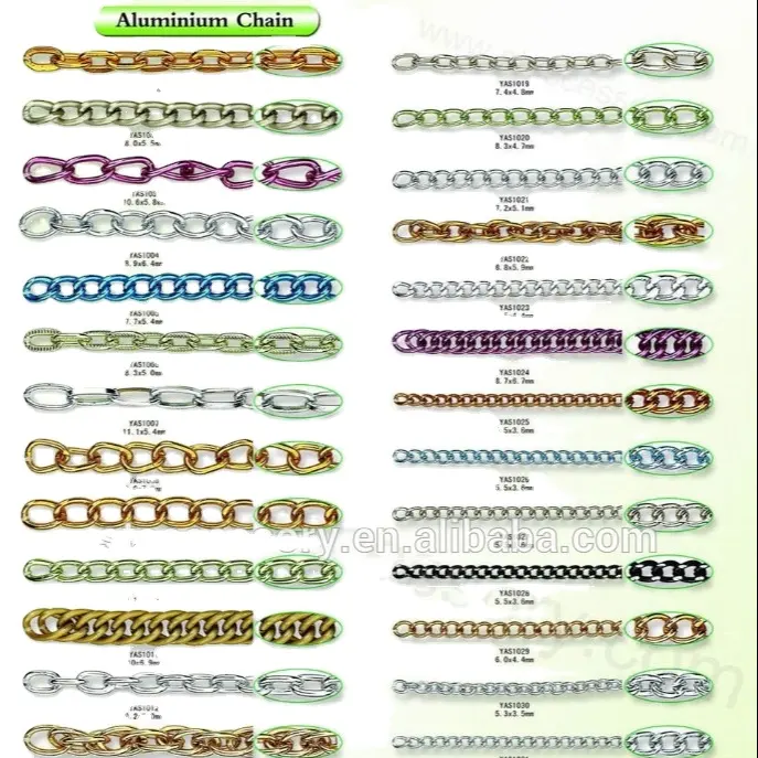 Groothandel Geanodiseerd Aluminium Ketting, Aluminium Ketting Link, Goedkope Ketting