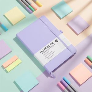 Pu Leather Agenda Planner <b>Writing</b> <b>Journal</b> Notebook with Colorful Bookmark Ribbon - Product Image 4