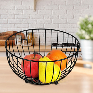 Wire Fruit <b>Basket</b> Bowl Nordic Style <b>Storage</b> Container For Kitchen Living Room Desktop Snack Bread And Fruit Holder - Product Image 3