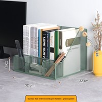 Organisateur de bureau en maille métallique pour documents A4, avec bord biseauté, neuf compartiments, serre-livres, support de rangement multifonctionnel pour bureau