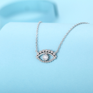 Collana di gioielli da donna con ciondolo in zirconio cubico intarsiato in argento Sterling nuova 925 - Product Image 3