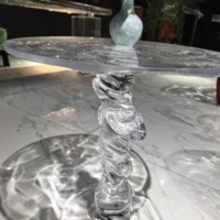 Table basse en acrylique pour la maison, design moderne, version multicolore blanche, meubles de salon