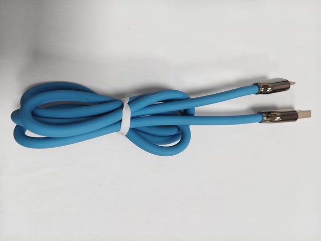 Bulk 1M Blue Bottle Style USB Micro-USB Charging Cable 4-Core Copper-Clad Aluminum PVC Fast Charge Cord for Earphone Camera