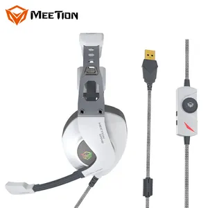 Meetion MT-HP099 Проводные Игровые наушники Накладные наушники Игры наушники с шумоподавлением гарнитура с микрофоном