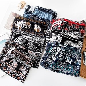 Nuovi <span class=keywords><strong>Pantaloni</strong></span> Estivi Casual da <span class=keywords><strong>Donna</strong></span> Stile Sud-Est Asiatico con Stampa Elefante, <span class=keywords><strong>Pantaloni</strong></span> <span class=keywords><strong>Larghi</strong></span> Lunghi - Product Image 6