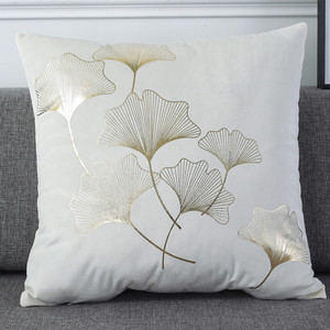 Housse de <span class=keywords><strong>coussin</strong></span> en velours imprimé feuille d'or de haute qualité <span class=keywords><strong>coussin</strong></span> de luxe brillant pour la technique tissée à la maison ou à l'hôtel - Product Image 4