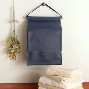 Sac de rangement mural personnalisé en cuir PU pour couches, sac de rangement pour couches de bébé, sac de rangement pour serviettes de style coréen frais et mignon - Product Image 2