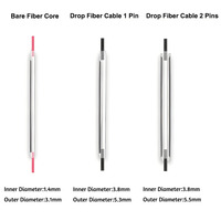 Selubung Pelindung Sambungan Kabel Fiber Optik FO-HST 40mm 45mm 60mm Single/Double Pin Bare Fiber Drop Cable FTTH