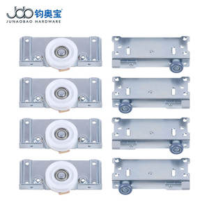 JOBシングルサイドソフトクロージングスライディングドアローラー付き家具ホイール付きストッパープーリー付きスライドドア木製ワードローブ - Product Image 1