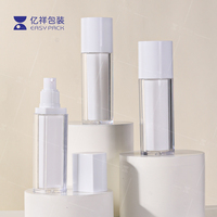 Flacons pompe à lotion cosmétique en plastique vides personnalisés, contenants pour crème de soin de la peau, sérum, avec flacon pompe sans air pour l'emballage