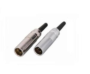 MINI XLR ชาย 3Pin ปลั๊กแผงแชสซีหญิง 3 ขา XLR เสียง