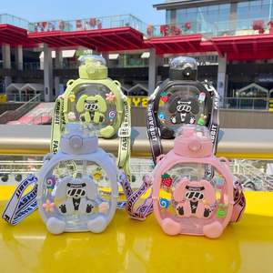 1000ML dessin animé ours verre tasse à café créatif mignon Animal eau tasse drôle jus tasse en plastique - Product Image 3