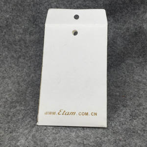 Étiquettes suspendues personnalisées de luxe en papier kraft, étiquettes suspendues en carton blanc pour pantoufles, étiquettes pour vêtements - Product Image 2