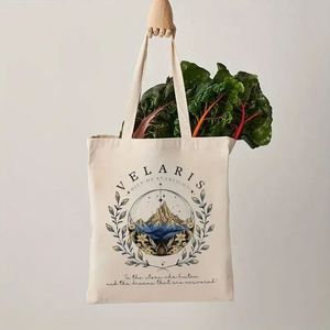 Sac fourre-tout en toile réutilisable avec logo personnalisé et motif lettres, bretelles, pour les trajets quotidiens et le shopping, design pliable tendance pour femme - Product Image 4