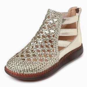 Sandalias de suela gruesa con punta redonda para mujer, sandalias caladas de verano 2024 para mujer, sandalias ortopédicas cómodas para mujer - Product Image 1