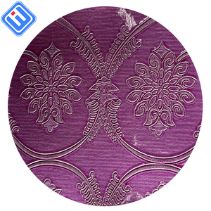 Ningbo Bridge Tela de poliéster de alta calidad con revestimiento de PVC Cuero sintético en relieve para lazos para el cabello Tapicería Uso de muebles - Product Image 1