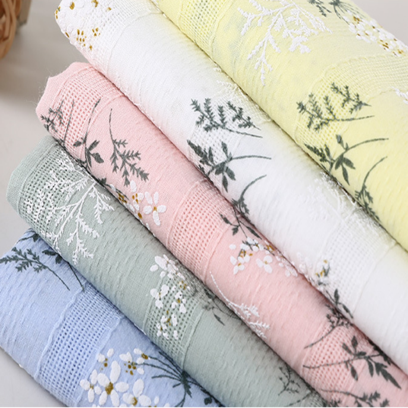 Environmentally Friendly Super Soft Printed 100% Cotton Fabric Clothing Shirt Dress Textile Raw Material