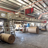 Línea de producción de cartón corrugado de 2 capas de alta calidad para embalaje de cajas de cartón Máquina de fabricación de cartón corrugado