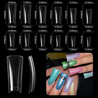 TSZS Clear ABS Duck Bill Nail Tips XL Full Half Cover Nail Extension Tips Transparent XXL Fake Nail Tips for Salon Wholesale