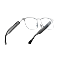 Lunettes Intelligentes Type-C avec Microphone, Conduction Aérienne, Commande Tactile, Écouteurs IPX-4, Lecteur de Musique, Appels Téléphoniques, Modèle 180mAh