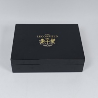 Boîte cadeau en bois haute brillance avec écran LCD, doublure en velours, charnière dorée, logo personnalisé, boîte vidéo pour la promotion de la marque et la présentation des produits