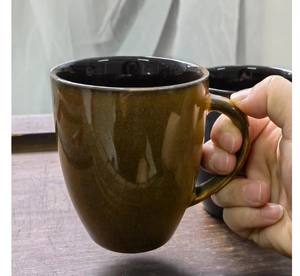 Taza de Café de Cerámica Personalizada de Alta Gama con Efecto de Horno para Hotel y Oficina - Product Image 2