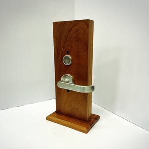 Manija Moderna de Níquel Satinado para Puerta de Entrada/Interior de Dormitorio, Juego de Cerradura de Embutir Comercial - Product Image 4