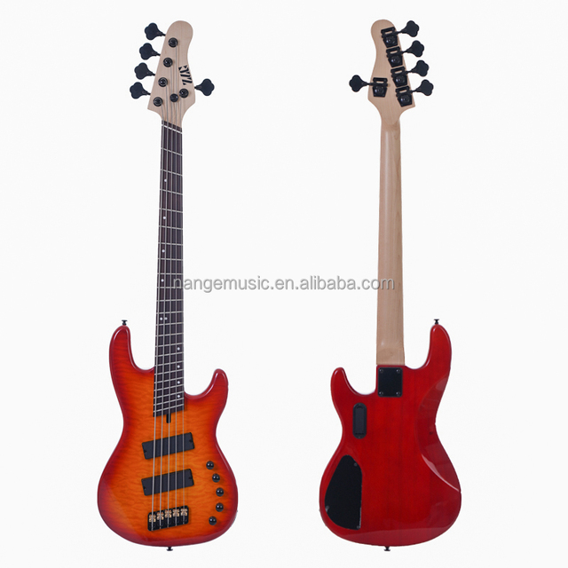 5 String Bass Guitar Fanned Fret Electric Bass 33-35 Scale Length Active Pick up Manufacturer Supply Electric Guitar Set