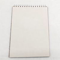 Carnet cadeau A4 à spirale double, couverture double, poignée en plastique, pages en carton gris épais, 80 feuilles, retournement de page fluide