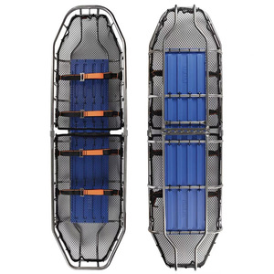 Stainless Steel Suspended Stretcher 304 Blue Portable Firefighting Rescue Equipment Boat Shaped Lifesaving Basket - Product Image 2