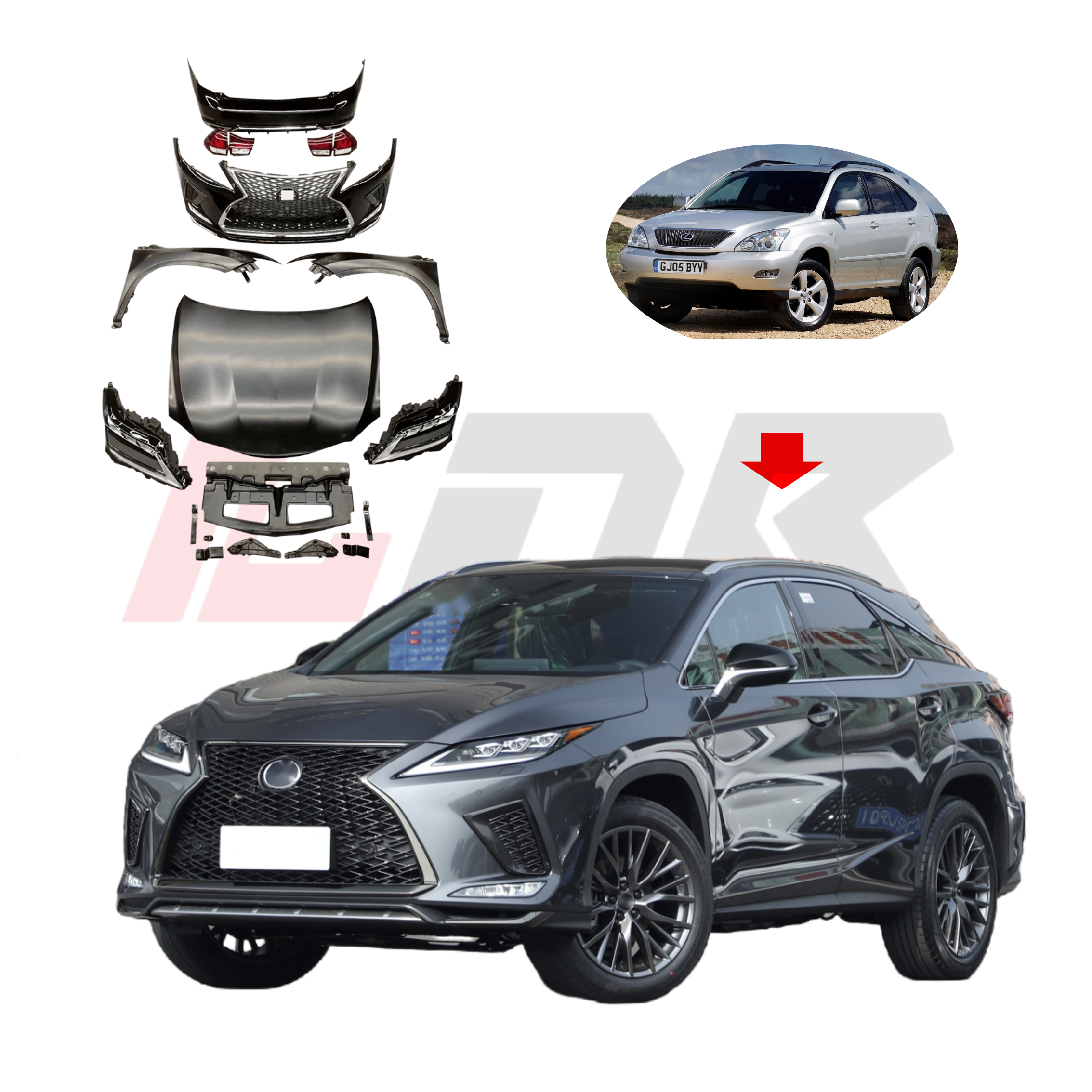 TRDサイドスカート右側RX500h RX350 TRDサイドスカート右側RX500h RX350