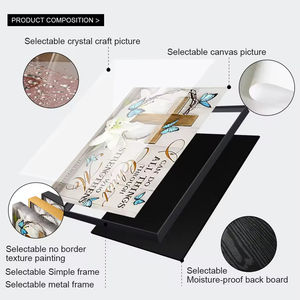 Venta al por mayor personalizada espíritu cristiano pared arte enseñanza religiosa mariposa pinturas y escrituras carteles para decoración del hogar - Product Image 4