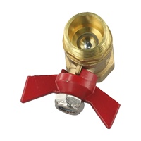 Petit robinet à tournant sphérique en laiton 1/8 "1/4'' 3/8 ''1/2'' filetage femelle/mâle connecteur de vanne en laiton joint raccord de tuyau en cuivre adaptateur de coupleur