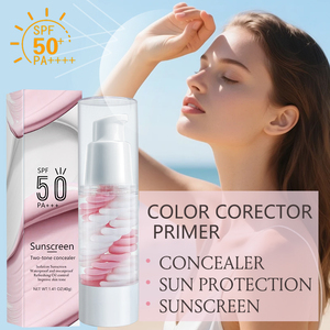 Crema aislante de protección solar dos en uno hidratante con control de aceite blanqueador Facial de marca propia, <span class=keywords><strong>corrector</strong></span> de imprimación Facial - Product Image 2