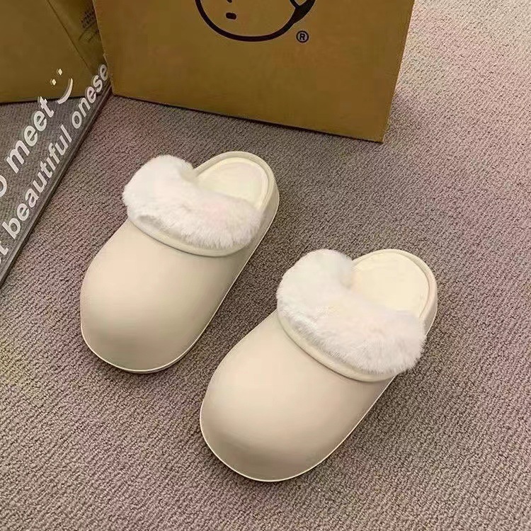 Chaussons simples en coton semi-couvrants, couleur abricot