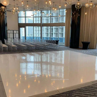 ANYCASE ACS-WOOD DANCE FLOOR Plancher de danse en bois de haute qualité pour mariage, scène, décoration, planches emboîtables, bords en contreplaqué et aluminium