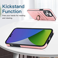 Étui de téléphone portable de luxe en cuir PU antichoc avec porte-cartes pour 13-17 PRO MAX (couleur personnalisée)