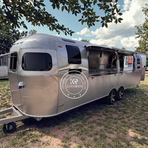 Remorque à café en acier inoxydable Food Stall <span class=keywords><strong>Foodtruck</strong></span> Trailer Salade Concession Food Trailer Mobile Food Cart On Wheels - Product Image 5