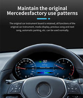 Panel Instrumen Digital Cluster Speedometer Carplay Parkir Otomatis untuk Mercedes Benz E Class W212 2009-2016