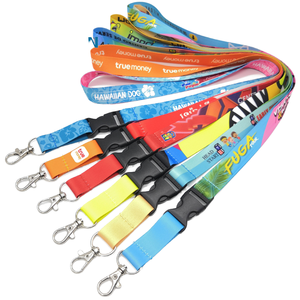 Lanière de porte-clés en polyester personnalisée OEM de Chine sublimation imprimée avec logo accessoires de crochet d'impression numérique offset inclus - Product Image 3