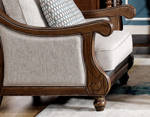 Ensemble canapé en bois matelassé avec cadre en bois, 1 + 2 + 3 places, mobilier de maison, service professionnel, ODM, OEM, ganhangzhou, chine - Product Image 3