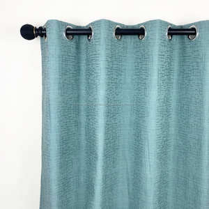 Nouveau Populaire Faux Texture <span class=keywords><strong>Lin</strong></span> Rideaux Oeillet Fenêtre Rideaux Tissus pour Hôtel/<span class=keywords><strong>Chambre</strong></span> - Product Image 3