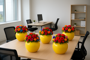 Tùy Chỉnh Vòng Chậu Hoa Chất Lượng Cao Sợi Thủy Tinh Chậu Hoa Hộp Vườn Trồng - Product Image 3