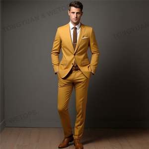 <strong>Safari</strong> Men's <strong>Suits</strong> Business Party Groom Performance Prom Casual Tailored 2Pcs <strong>Suit</strong>. - Product Image 6