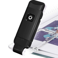 Lampe de bureau LED à charge USB Lampe de lecture portable réglable Protection des yeux Lampe de livre au design moderne Noir Bleu Rose Ombre Couleurs