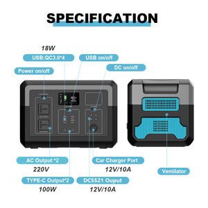 Giá Rẻ Giá Ngoài Trời Công Suất Cao 300W 600W 1200W 1800W 2400W 3600W 5000W LiFePO4 Cắm Trại Năng Lượng Mặt Trời Máy Phát Điện Di Động Nhà Máy Điện - Product Image 6