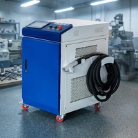 Machine de nettoyage au laser pulsé 1000W 2000W, nettoyeur laser portable à main pour l'élimination de la rouille, de la peinture et des revêtements, traitement des surfaces métalliques