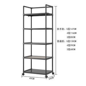 <b>Kitchen</b> Storage <b>Rack</b> 5 Tier Thickened With Wheels For Microwave Oven And <b>Kitchen</b> Appliances - Product Image 3